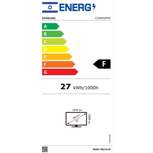 מסך מחשב "31.5 קעור דגם SAMSUNG C32R500FHP סמסונג