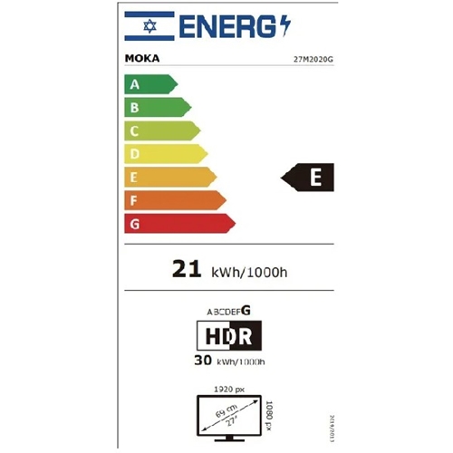 מסך מחשב גיימינג "27 דגם Moka 27M2020G