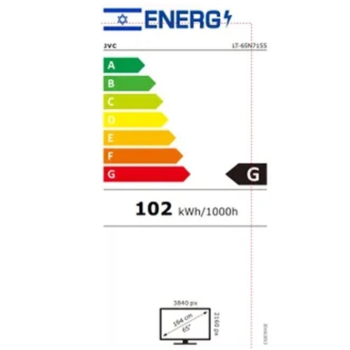 מסך JVC LT-65N7155 65" Smart Led Android 14 4K