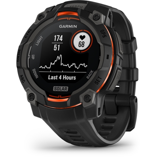 שעון ספורט חכם GARMIN INSTINCT 3 Black 45mm Solar