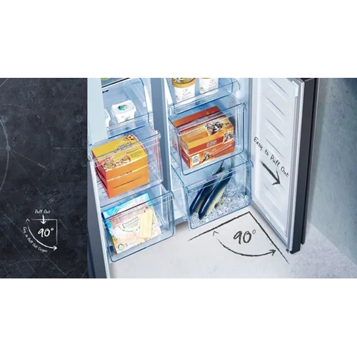 מקרר 4 דלתות 427 ל' HISENSE RQ57BS שחור