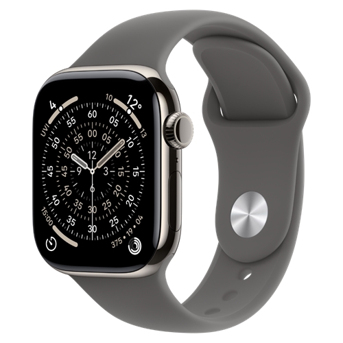 שעון Apple 11 Cell 42mm Titan + Grey band S/M