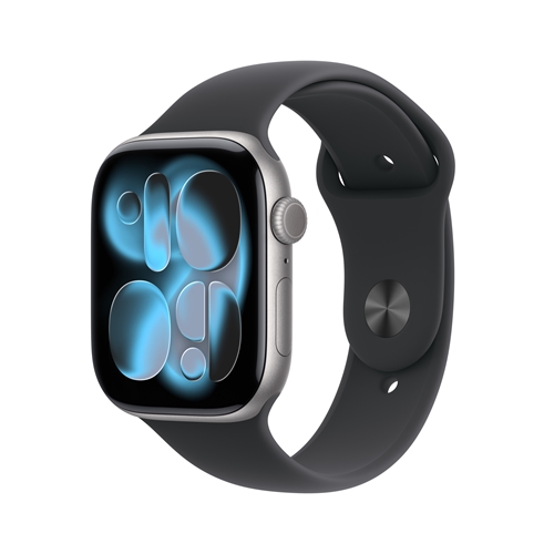 שעון Apple 11 Cell 46mm Grey.Alu + Black Band S/M