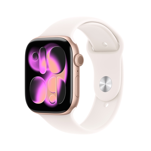 שעון Apple 11 Cell 46mm R.Gold + L.Blush Band M/L