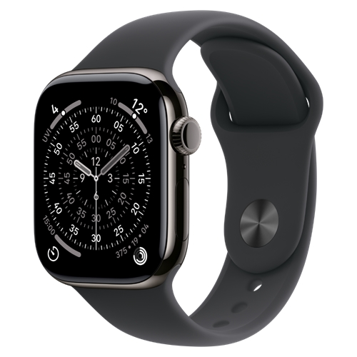 שעון Apple 11 Cell 46mm S.Titan + Black Band M/L