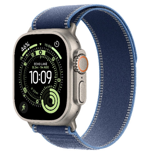שעון Apple Ultra 3 Cell 49mm Titan + Blue Loop M/L