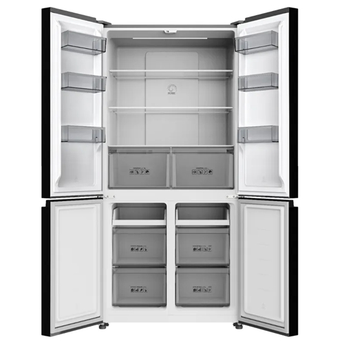 מקרר 4 דלתות 600 ליטר TCL C780CDBG זכוכית שחורה
