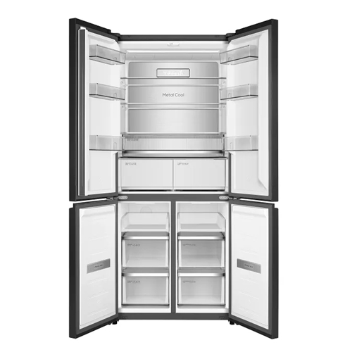 מקרר 4 דלתות 521 ליטר TCL C635CDBN נירוסטה מושחרת