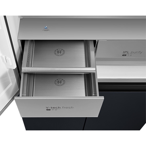 מקרר 4 דלתות 515 ליטר דגם MIDEA MDRM706BIL70