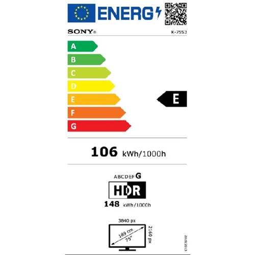 טלוויזיה "85 SONY BRAVIA K85S35B LED Google TV 4K