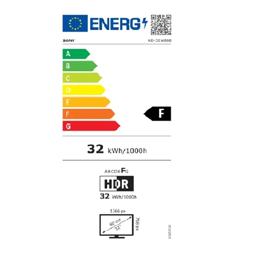 טלוויזיה "32 SONY BRAVIA KD-32W800P1AEP LED