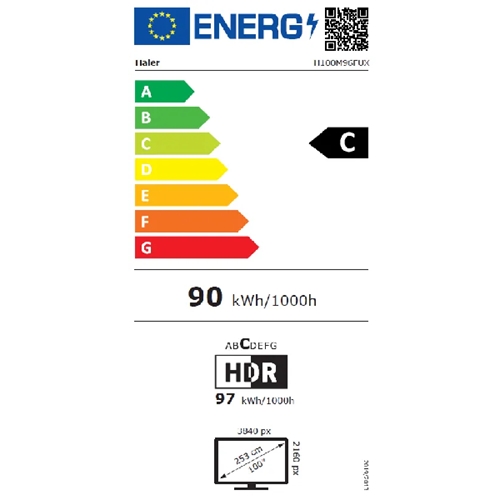 טלוויזיה "100 HAIER H100M96FUX 4K QD-Mini LED