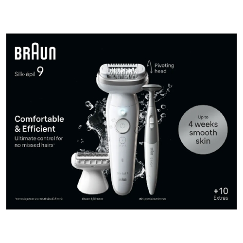 מכשיר להסרת שיער דגם Braun Silk Epil 9 בראון