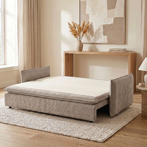 ספה מעוצבת נפתחת למיטה זוגית דרים מוקה HOME DECOR