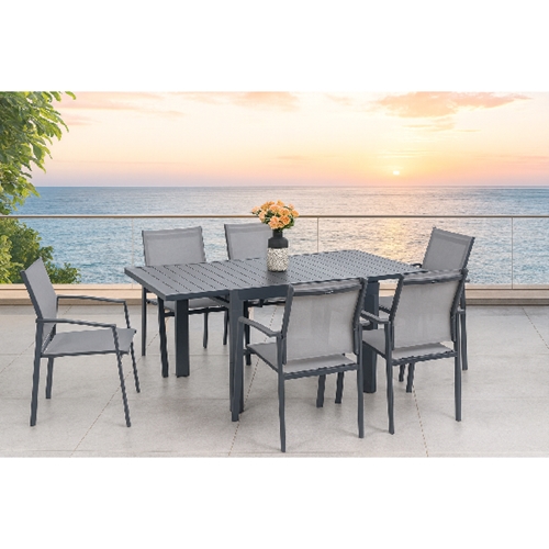 שולחן פירנצה נפתח ל 1.80 מטר + 4 כיסאות ארז