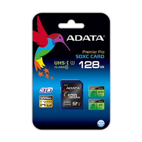 כרטיס זיכרון מסדרת SDXC בנפח 128GB מבית ADATA