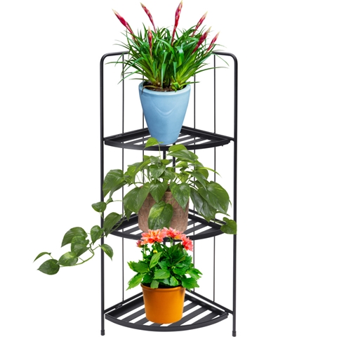 מעמד לעציצים פינתי 3 קומות מברזל דגם 1000110-60