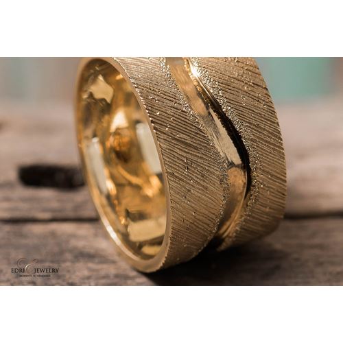 טבעת זהב טהור 14K מדגם Rubicon בעיצוב קלאסי