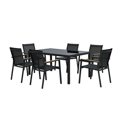 סט פינת אוכל לימה שולחן + 6 כיסאות PLAYA