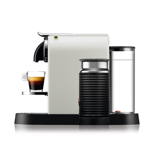 מכונת קפה Nespresso דגם סיטיז אנד מילק בצבע לבן