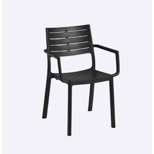 פינת אוכל דגם פיג'י שולחן ו 4 כיסאות שחור KETER