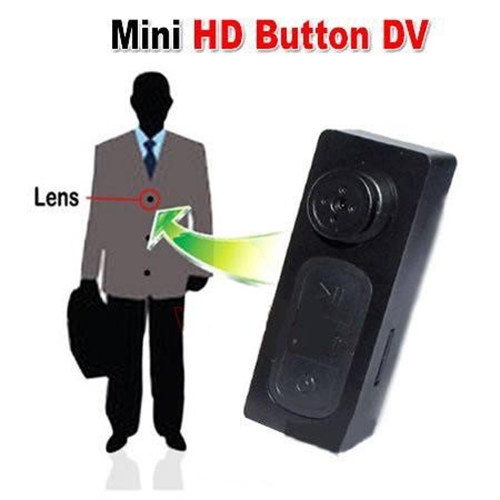 כפתור חולצה מוסלק מצלמת וידאו HD סמויה