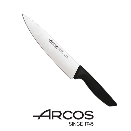 סכין שף מקצועית 20 ס"מ ARCOS ומחבת 28 סמ ציפוי אבן