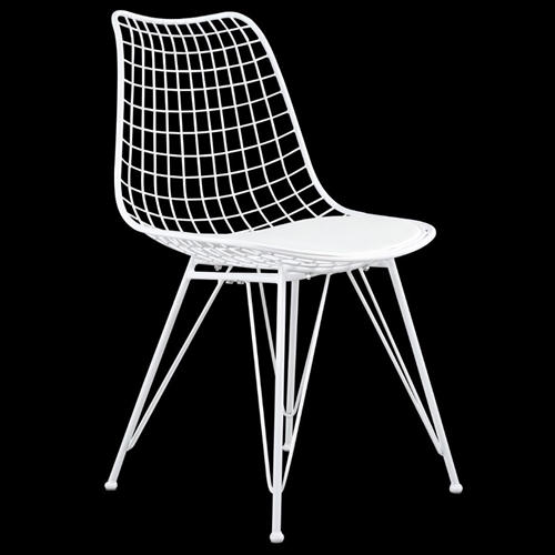 זוג כסאות מתכת עם מושב מרופד HOME DECOR דגם יעל