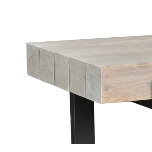 שולחן בר ביתילי מעץ אקשיה וברזל דגם איזדדורה