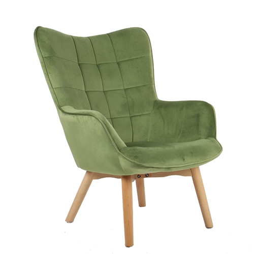 כורסא מלכותית מעוצבת דגם בוסטון - ירוק