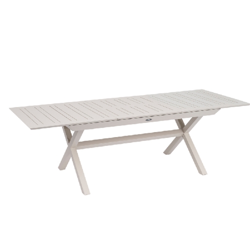 שולחן מאלומיניום אמסטרדם מוקה מתארך ל 2.43 מטר