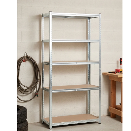 סט 5 מדפים מגולוון מדפי עץ בעומס 175 ק"ג למדף