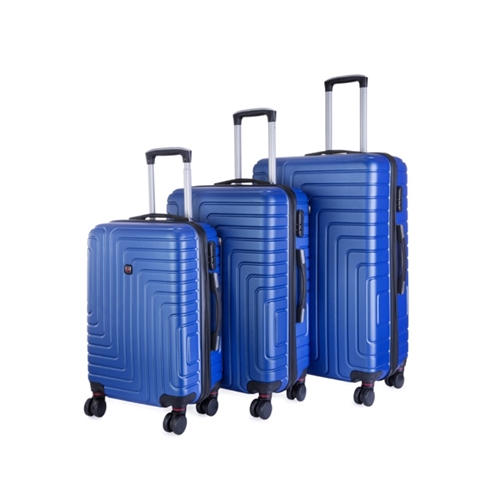 סט 3 מזוודות POLO SWISS בגדלים 20, 24 ו-28 אינץ'