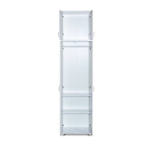 ארון 2 דלתות משולב תליה + ארון עליון דגם 602-602E