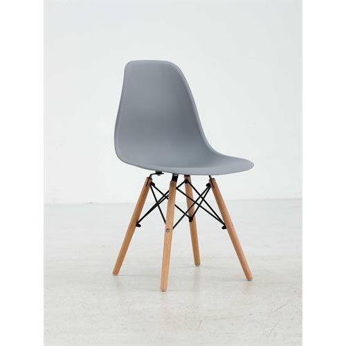 רביעיית כיסאות אוכל נורדיק אפור Tudo Design