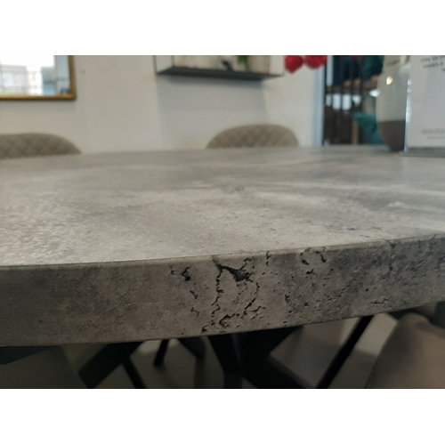 שולחן פינת אוכל מעוצב דגם ארמיס דמוי בטון
