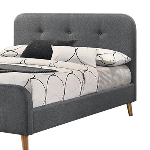 מיטת זוגית מעוצבת בריפוד בד HOME DECOR דגם נורית