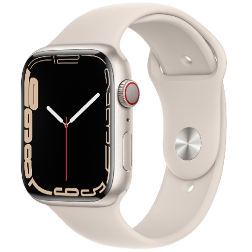 שעון חכם Apple Watch Series 7 GPS + CELL 45mm לבן