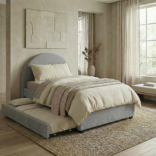 מיטה רחבה 120×190 דגם פטיו אפור HOME DECOR