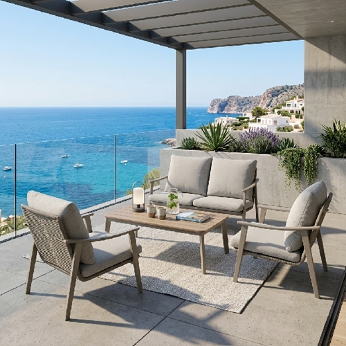 פינת ישיבה יוקרתית 4 חלקים דגם ARAVA KITO