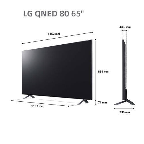 טלויזיה "65 LG QNED NanoCell 4K 65QNED806QA