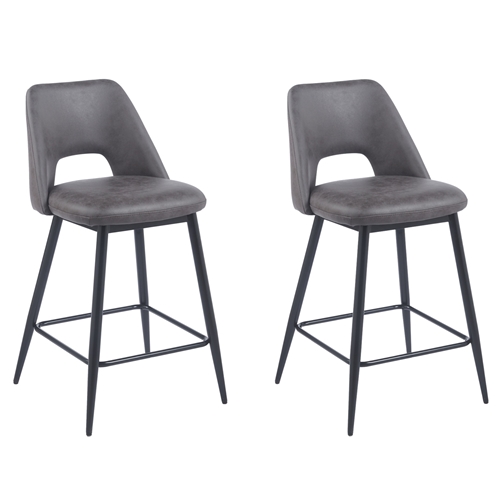 2 כיסאות בר מבד רחיץ דגם ליאו בר LEONARDO