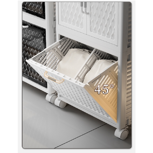 ארון אחסון + מגירות נשלפות ופתיחה אלכסונית 3 קומות