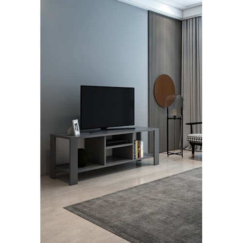 מזנון מעוצב לסלון בגוון אפור ברוחב 120 ס"מ