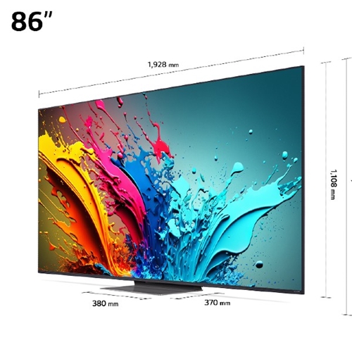 טלוויזיה חכמה "86 QNED 4K דגם LG 86QNED86T6A