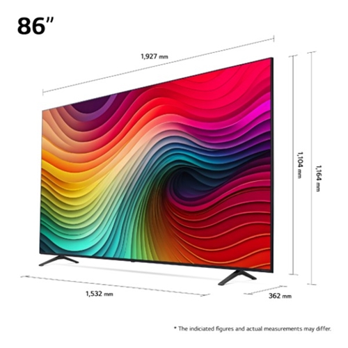 טלוויזיה חכמה "86 NANO 4K דגם LG 86NANO81T6A