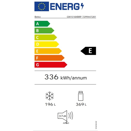 מקרר 4 דלתות 565 ליטר מקפיא תחתון BEKO GN1518XBRP