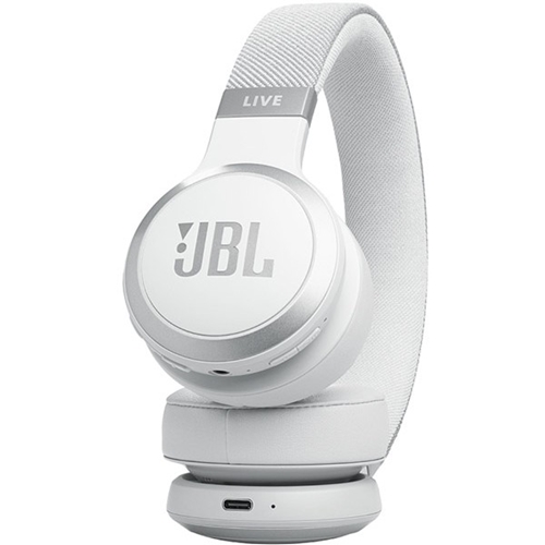 אוזניות קשת אלחוטיות דגם JBL LIVE 670NC צבע לבן