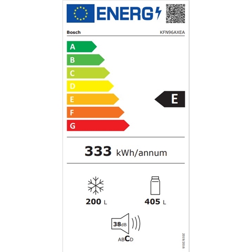 מקרר 4 דלתות 605 ליטר דגם BOSCH KFN96AXEA בוש