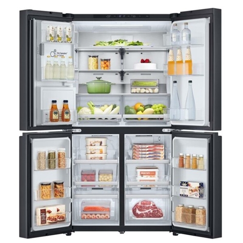 מקרר 4 דלתות 637 ליטר LG GR-730BDIS נירוסטה מושחרת